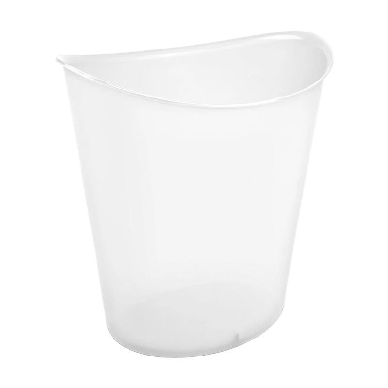 Sterilite Oval Wastebasket, Clear, 3 gal