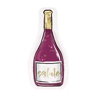 Wine Bottle Shaped Plates, 8ct