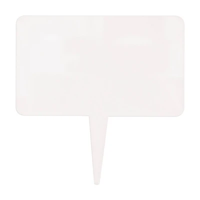Clear Write-On Sign Food Picks, 6 ct