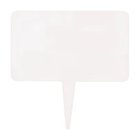 Clear Write-On Sign Food Picks, 6 ct