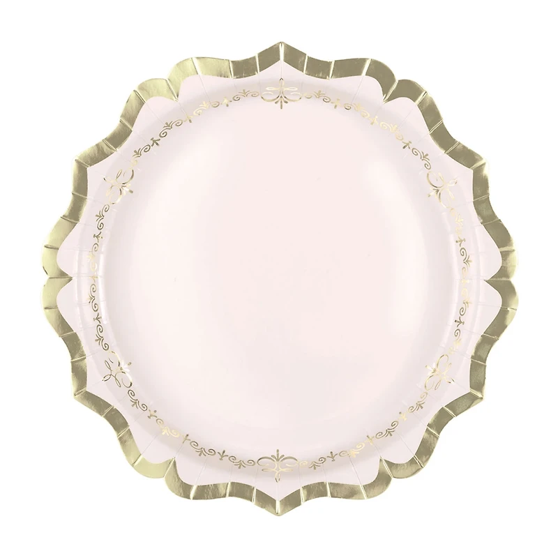 Golden Garden Party Plates, 9.25 in, 8 ct