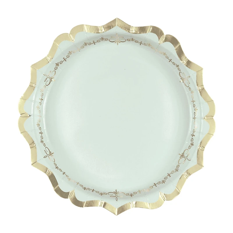 Golden Garden Party Plates, 8.25 in, 8 ct