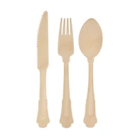 Wooden Cutlery Set for 4