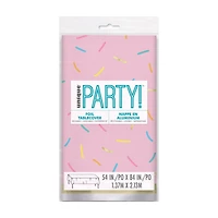 Pink Rainbow Birthday Sweets Rectangular Foil Table Cover