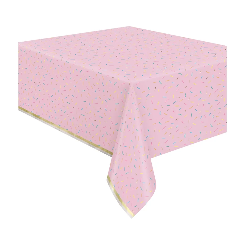Pink Rainbow Birthday Sweets Rectangular Foil Table Cover