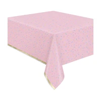 Pink Rainbow Birthday Sweets Rectangular Foil Table Cover