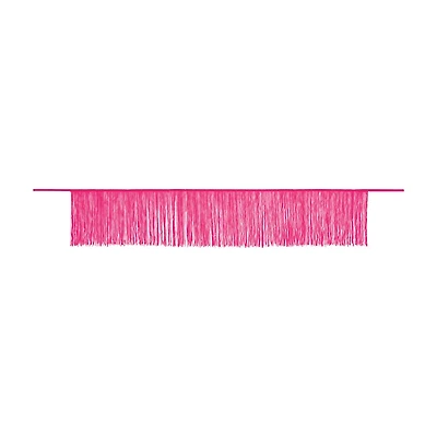 Fabric Pink Fringe Garland, 5 ft