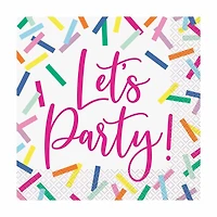 Pink Sprinkles Luncheon Napkins, 16 ct