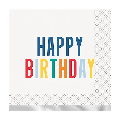 'Happy Birthday' Luncheon Napkins, 16 ct
