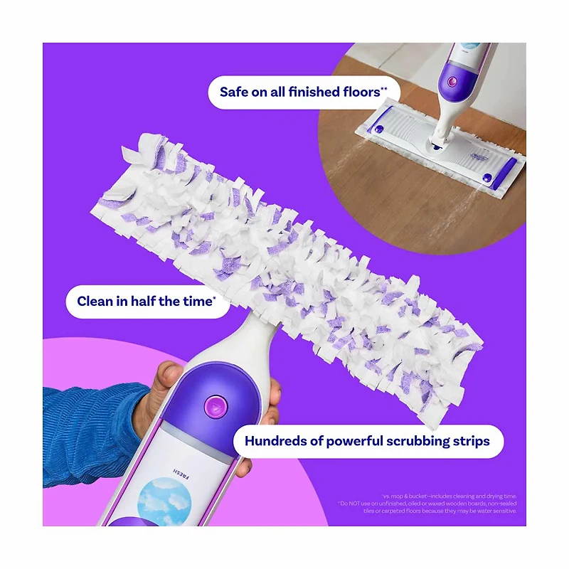 Swiffer PowerMop Mopping Pads, 5 ct