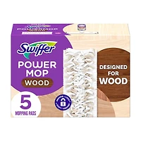 Swiffer PowerMop Wood Mopping Pads, 5 ct