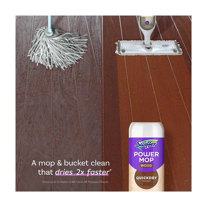 Swiffer PowerMop Wood Mopping Pads, 5 ct