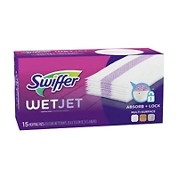 Swiffer WetJet Spray Mop Multi-Surface Mopping Pads for Floor Cleaning, 15 count