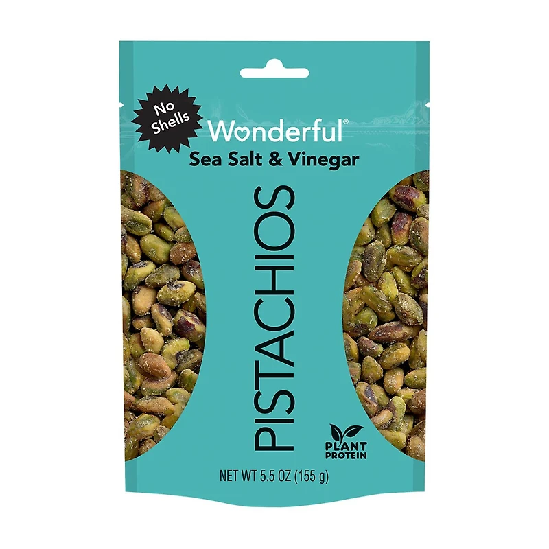 Wonderful Sea Salt & Vinegar No Shells Pistachios, 5.5 oz