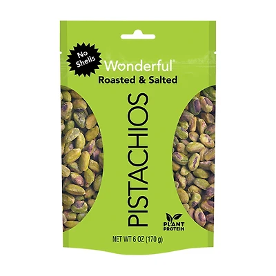 Wonderful No Shells Roasted & Salted Pistachios, 6 oz