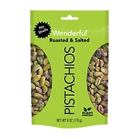 Wonderful No Shells Roasted & Salted Pistachios, 6 oz