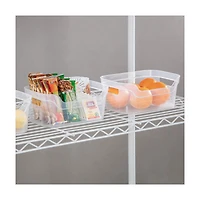 Sterilite Open Plastic Bins, Set of 2, Small