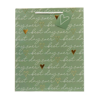'Best Day Ever' Embellished Gift Bag with Tag, Large