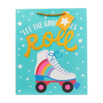 'Let The Good Times Roll' Embellished Gift Bag with Tag, Large