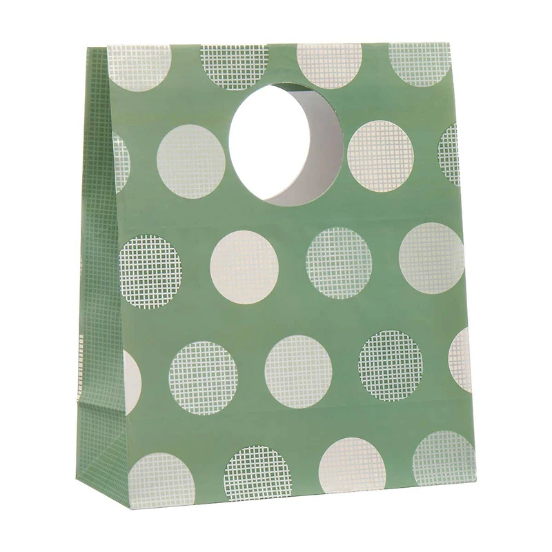 Foil Dotted Embellished Gift Bag, Large