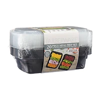 Farberware Meal Prep Set, 10 sets, Rectangular, 4.2 cup