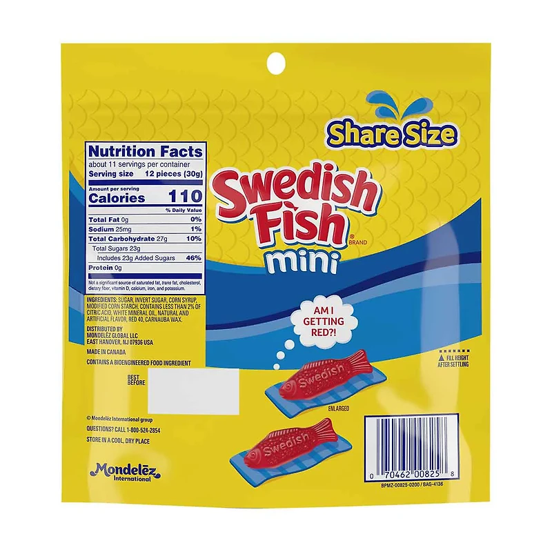 Swedish Fish Mini Soft & Chewy Candy - Share Size, 12 oz