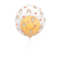 Rainbow Roller Skate Double Stuffed Balloon, 18 in