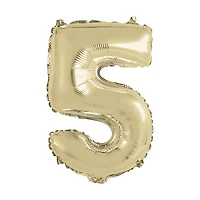 Foil Gold Number 5 Balloon, 14 in