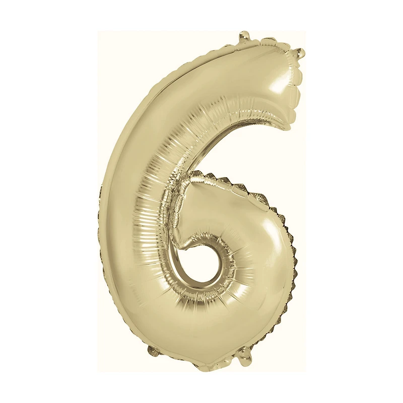 Foil Gold Number Balloon