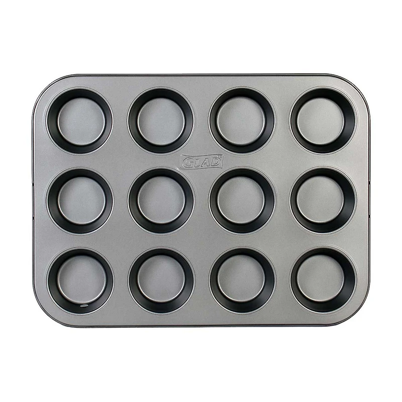 Glad Essential 12 Cup Muffin Pan, 13.8 in x 10.4 in