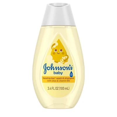 Johnson's Baby Head-To-Toe 2-in-1 Baby Wash & Shampoo, 3.4 fl. oz