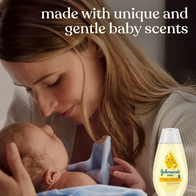 Johnson's Baby Head-To-Toe 2-in-1 Baby Wash & Shampoo, 3.4 fl. oz