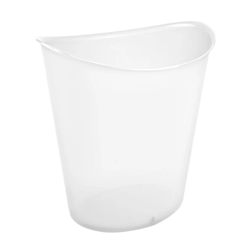 Tall Oval Wastebasket, Clear, 3 gal
