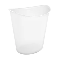 Tall Oval Wastebasket, Clear, 3 gal