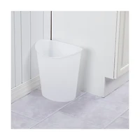 Tall Oval Wastebasket, Clear, 3 gal