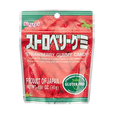 Kasugai Strawberry Gummy Candy, 1.87 oz