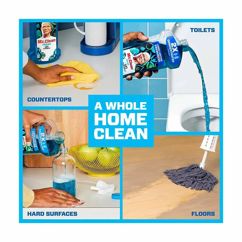 Mr. Clean 2X Concentrated Multi Purpose Cleaner, Unstopables Fresh Scent, 23 fl