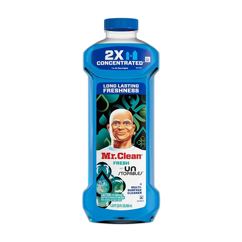Mr. Clean 2X Concentrated Multi Purpose Cleaner, Unstopables Fresh Scent, 23 fl