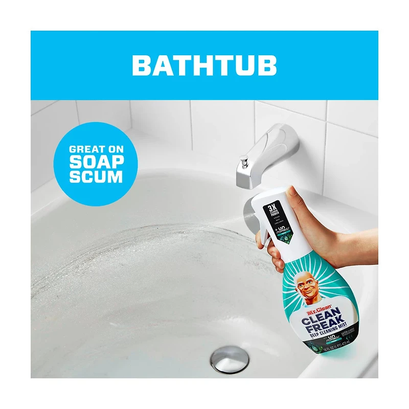 Mr. Clean Clean Freak Deep Cleaning Mist Multi-Surface Spray, Unstopables Fresh