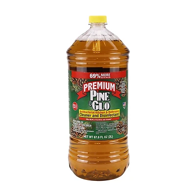 Premium Pine Glo Antibacterial Kitchen and Bathroom Cleaner and Disinfectant, 67.6 fl oz