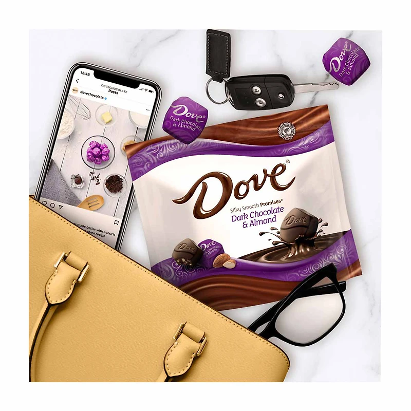 Dove Promises Dark Chocolate & Almond Candies, 7.61 oz.