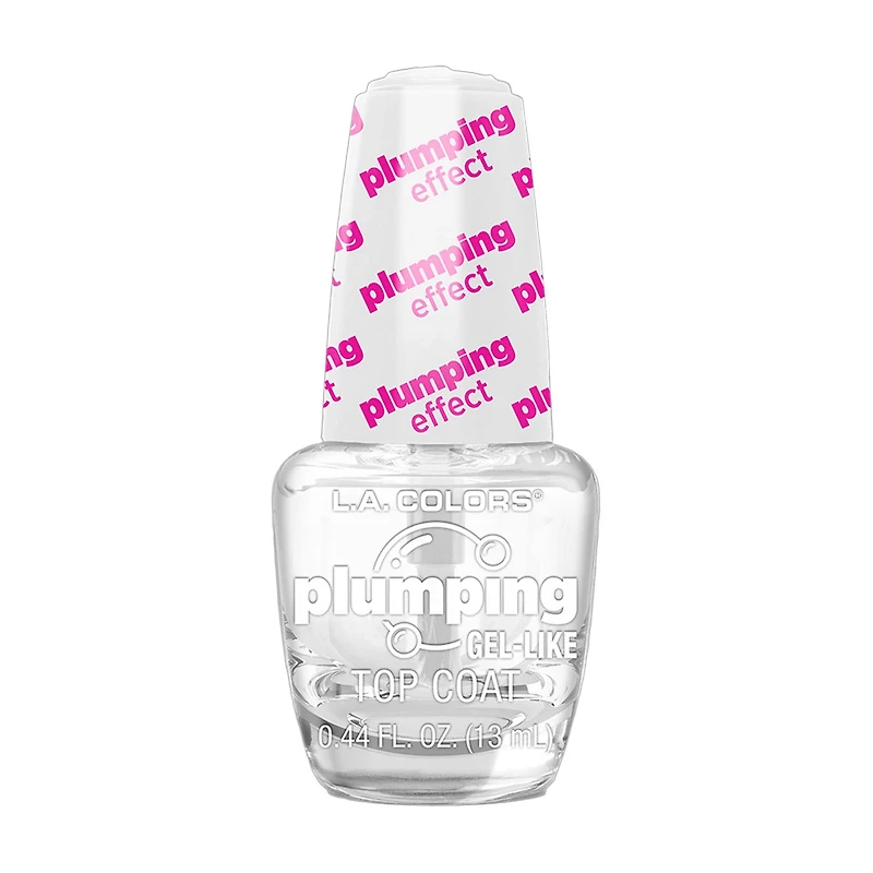 L.A. Colors Plumping Gel-Like Top Coat Nail Polish, 0.44 fl oz