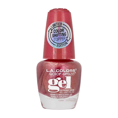 L.A. Colors Color Craze Color Shifting Topper Gel-Like Nail Polish, Zodiac - 0.4