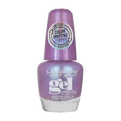 L.A. Colors Color Craze Color Shifting Topper Gel-Like Nail Polish, Celestial -