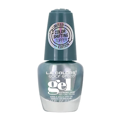 L.A. Colors Color Craze Color Shifting Topper Gel-Like Nail Polish, Comet - 0.44