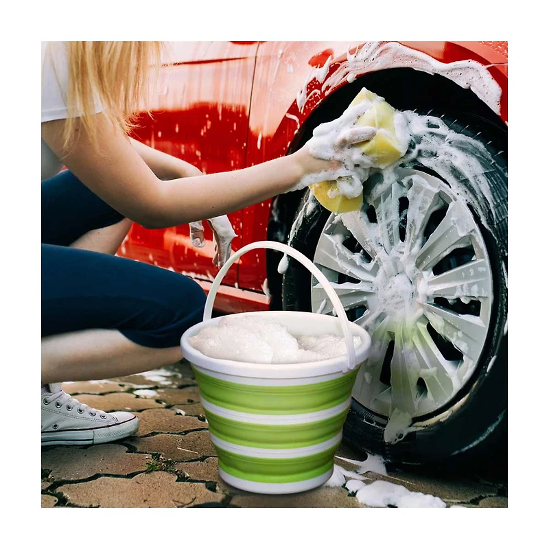 Pine-Sol Collapsible Pail with Handle, 2.6 gallon