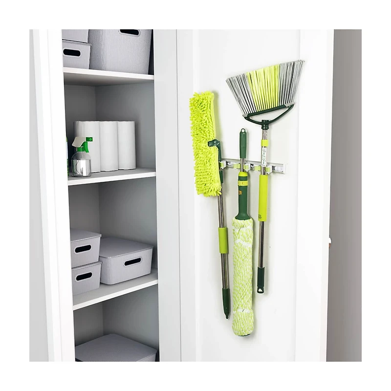 Pine-Sol Space Saving Mounted Broom and Mop Holder