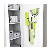 Pine-Sol Space Saving Mounted Broom and Mop Holder