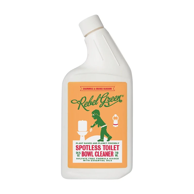 Rebel Green Spotless Toilet Bowl Cleaner, Chamomile & Orange Blossom