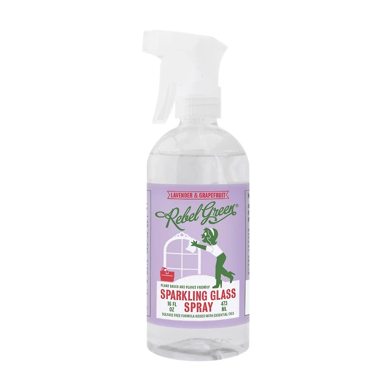 Rebel Green Sparkling Glass Spray, Lavender & Grapefruit